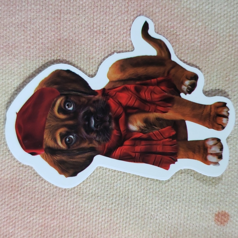 (A) Dog Sticker Doggie Dog Mom Puppy
